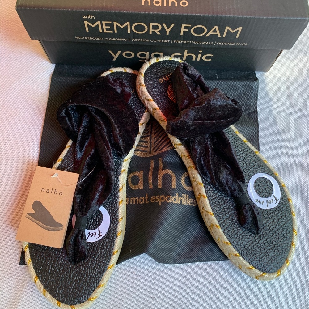 Nalho Ganika velvet espadrille sandals nwt